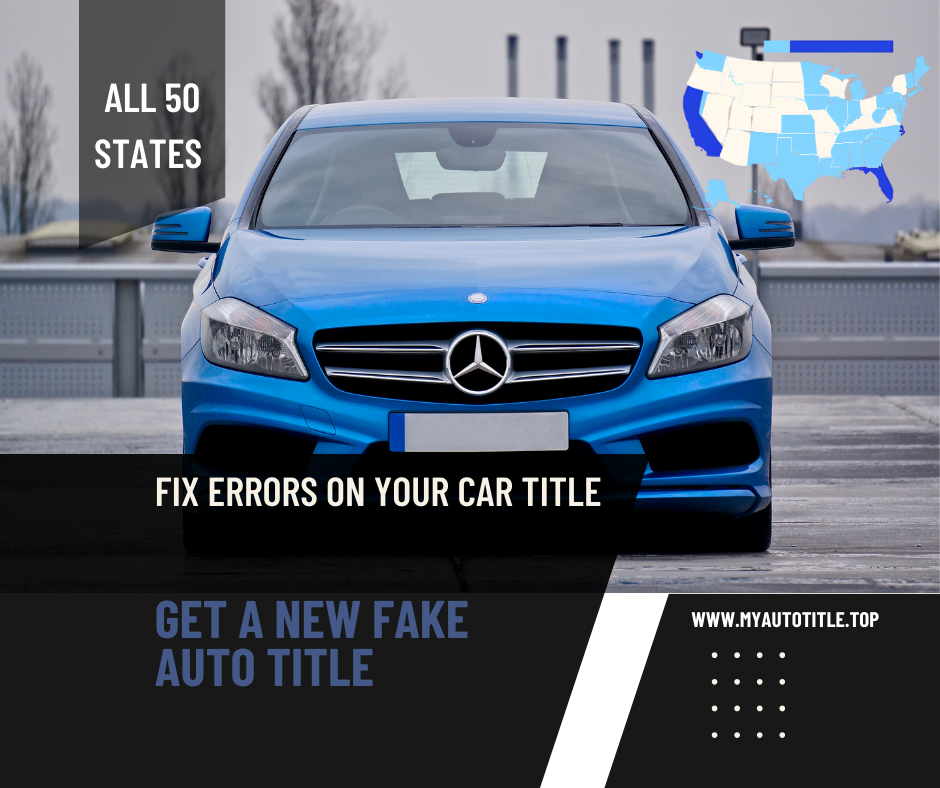 buy fake vehicle title online