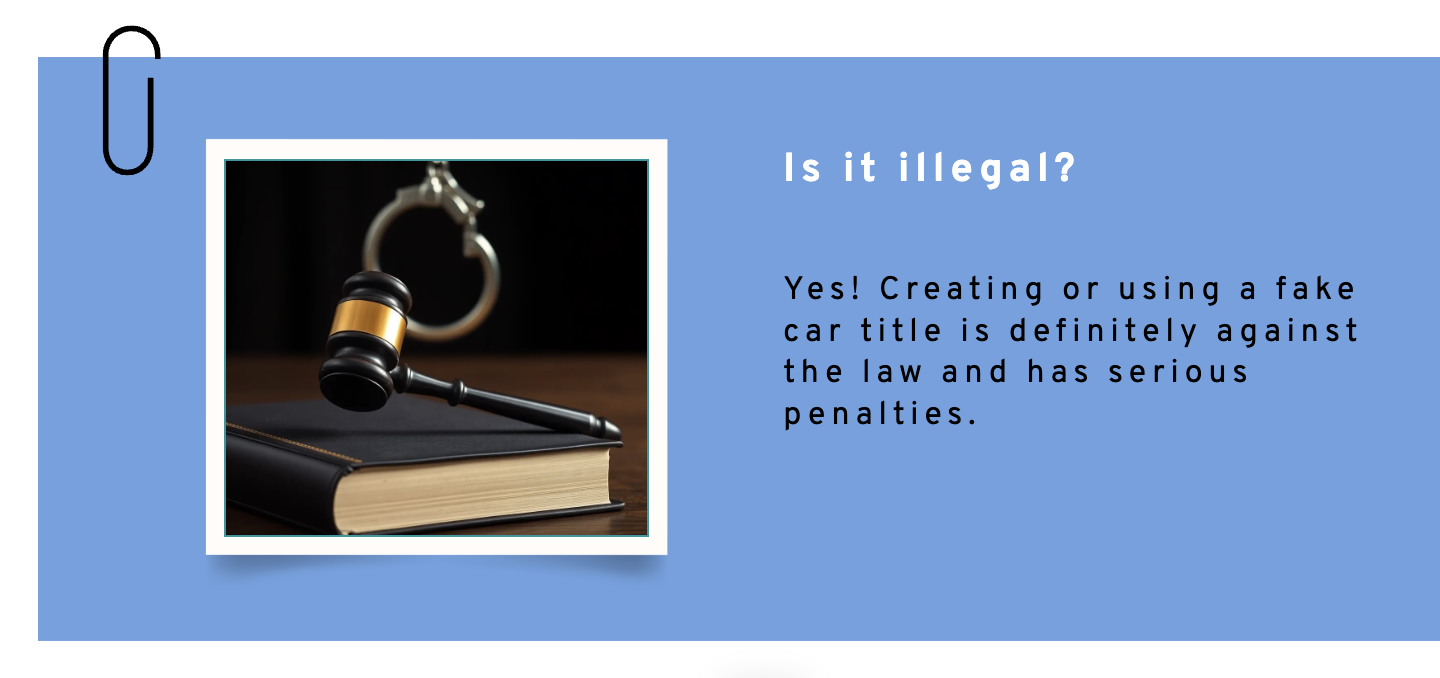 Fake car titles